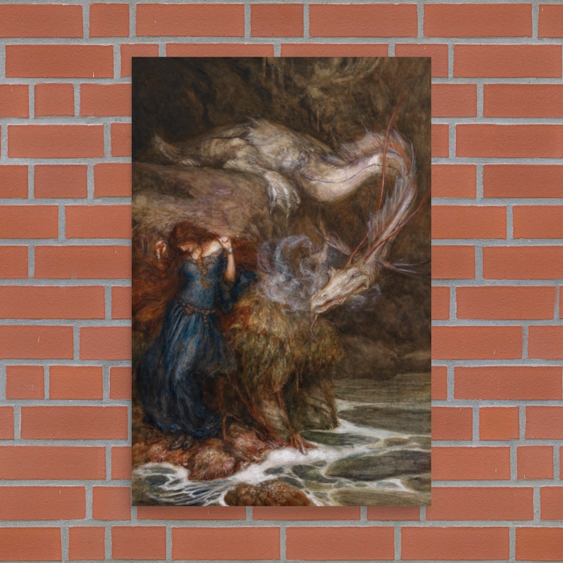 Mythological Art Print - Andromeda by Arthur Rackham - Arthur Rackham ...