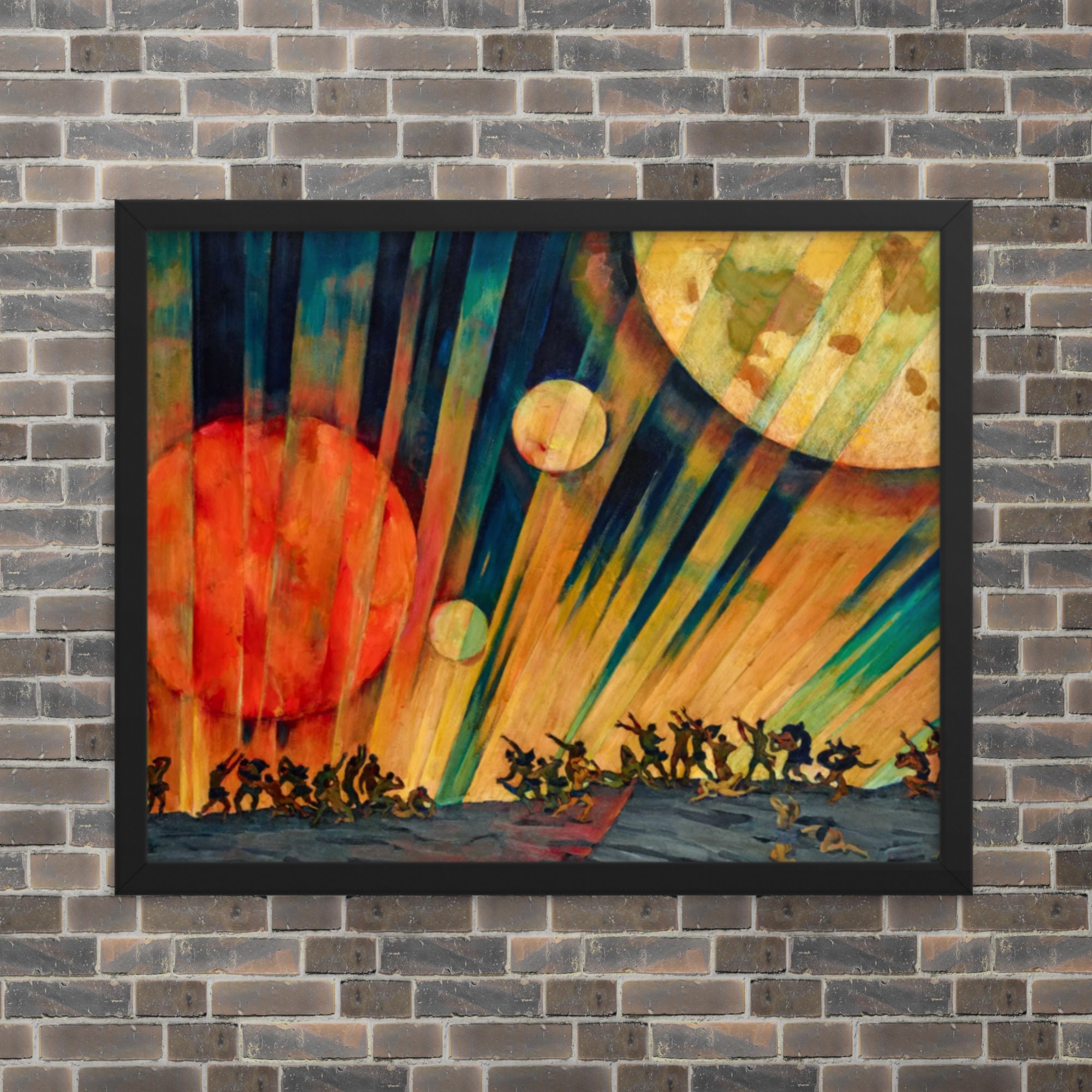 希少 Contemporary Art Framed Symbolic Art Print - New Planet by Konstantin Yuon