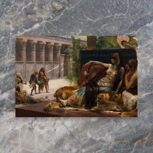 Historiskt konsttryck - Kleopatra testar gift på dömda fångar av Alexandre Cabanel - Alexandre Cabanel-tryck - Kleopatra-tryck