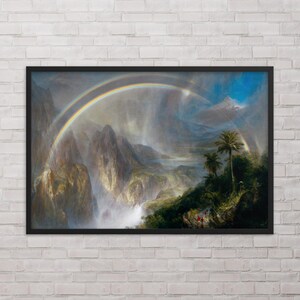 Framed Landscape Print - Rainy Season in the Tropics by Frederic Edwin Church - Framed Frederic Edwin Church Print