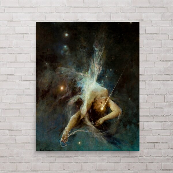 Symbolic Art Print - Falling Star by Witold Pruszkowski - Falling Star Print - Witold Pruszkowski Print - Falling Star Poster