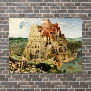 The Tower of Babel (Vienna) by Pieter Bruegal The Elder - Pieter Bruegal The Elder Print - Tower of Babel Print