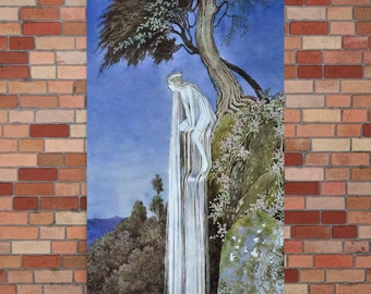 Mythological Art Print - The Waterfall Fairy by Ida Rentoul Outhwaite - Ida Rentoul Outhwaite Print