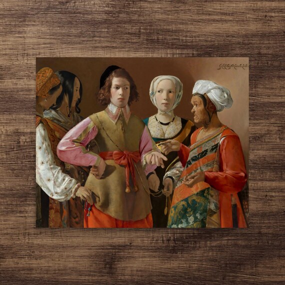 Realist Art Print - the Fortune Teller by Georges De La Tour