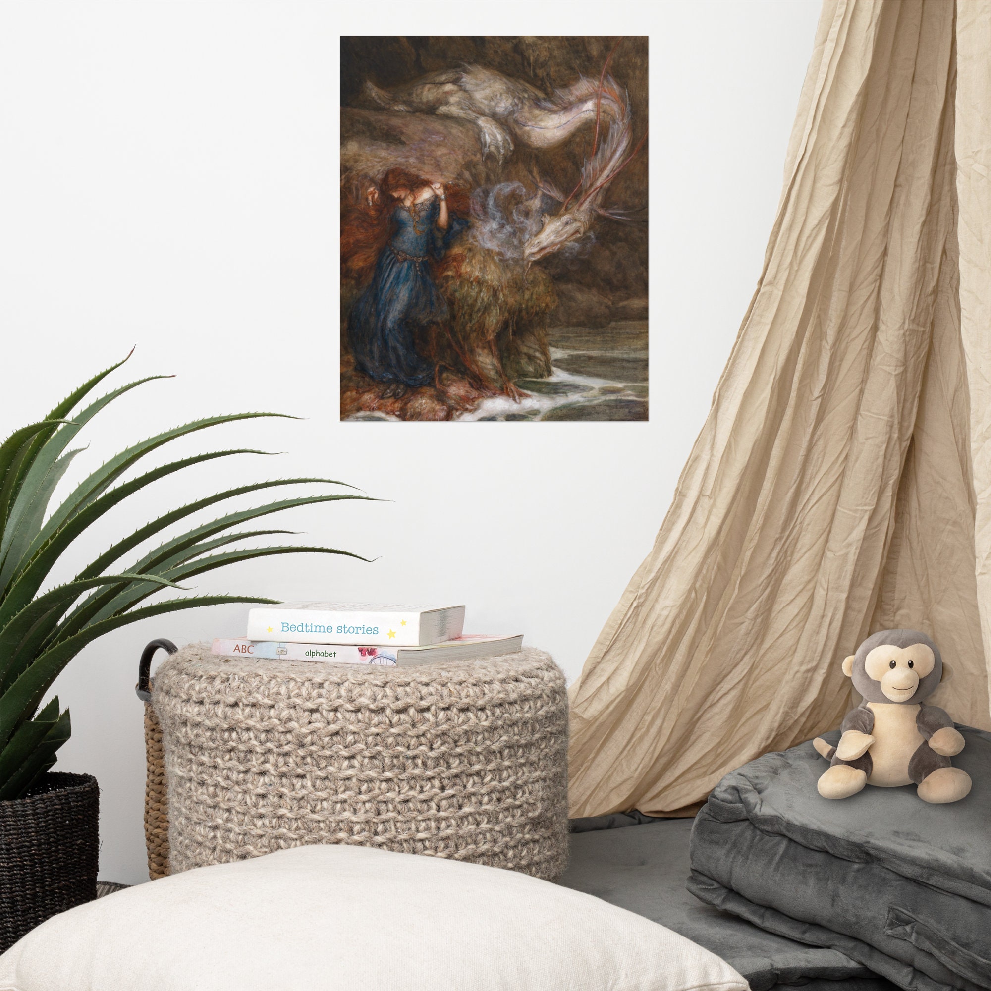 Mythological Art Print - Andromeda by Arthur Rackham - Arthur Rackham ...