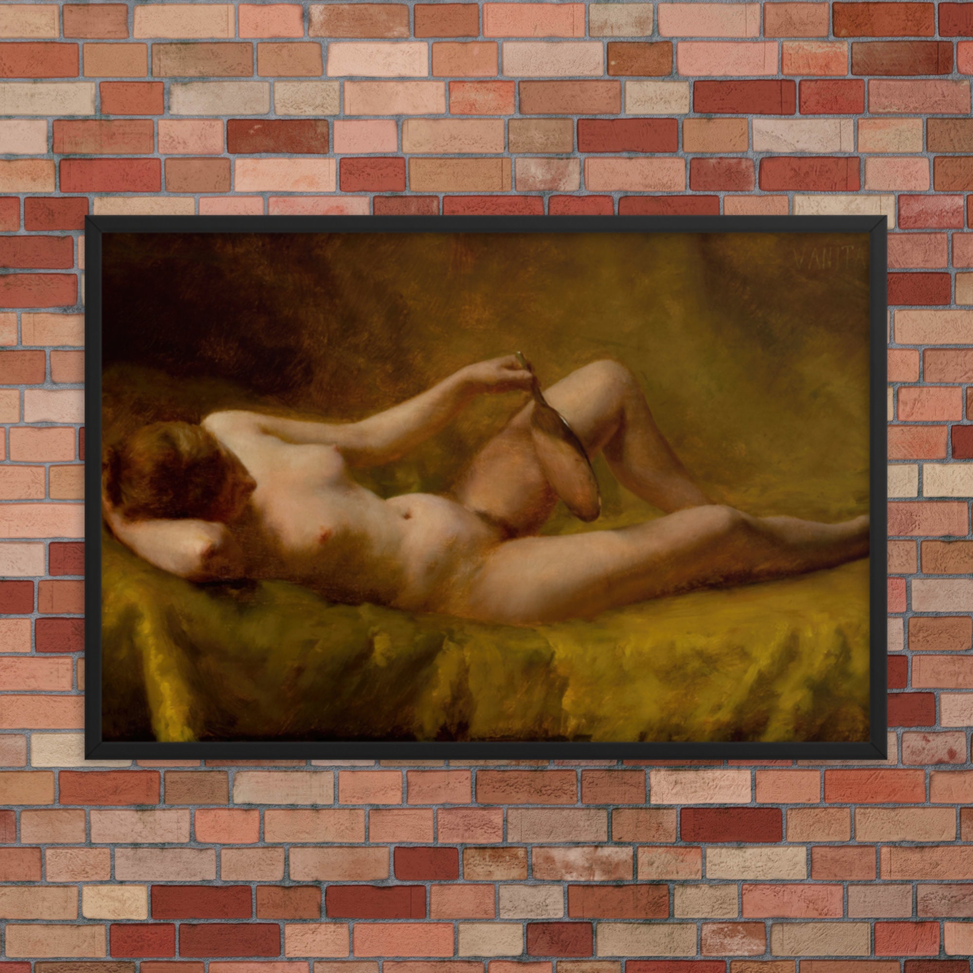 Framed Figurative Art Print - Vanitas by Charles Frederick Ulrich - Framed Vanitas Print - Framed Charles Frederick Ulrich Print