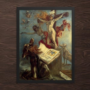 La tentación de San Antonio de Felicien Rops - Lámina enmarcada - Lámina enmarcada de Felicien Rops - Lámina enmarcada La tentación de San Antonio