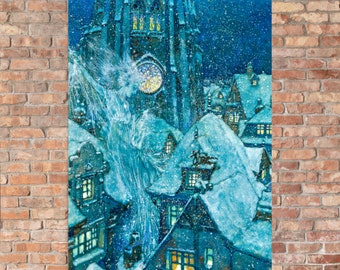 Mythological Art Print - The Snow Queen by Edmund Dulac - Edmund Dulac Print - Edmund Dulac Poster - Snow Queen Print - Snow Queen Poster