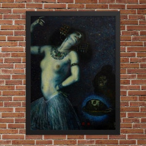 Salome por Franz von Stuck - Impressão emoldurada de Salome - Impressão emoldurada de Franz von Stuck - Impressão em tela de Franz von Stuck - Impressão em tela de Salome