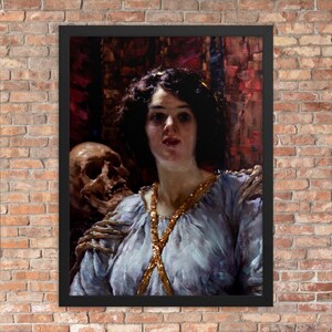 Framed Macabre Art Print - Death and the Maiden by Camillo Verno - Framed Camillo Verno Print - Framed Death and the Maiden Print
