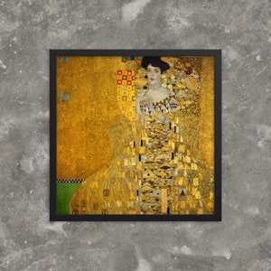 Framed Abstract Art Print - Portrait of Adele Bloch-Bauer by Gustav Klimt - Framed Gustav Klimt Print - Framed Portrait of Adele Bloch-Bauer