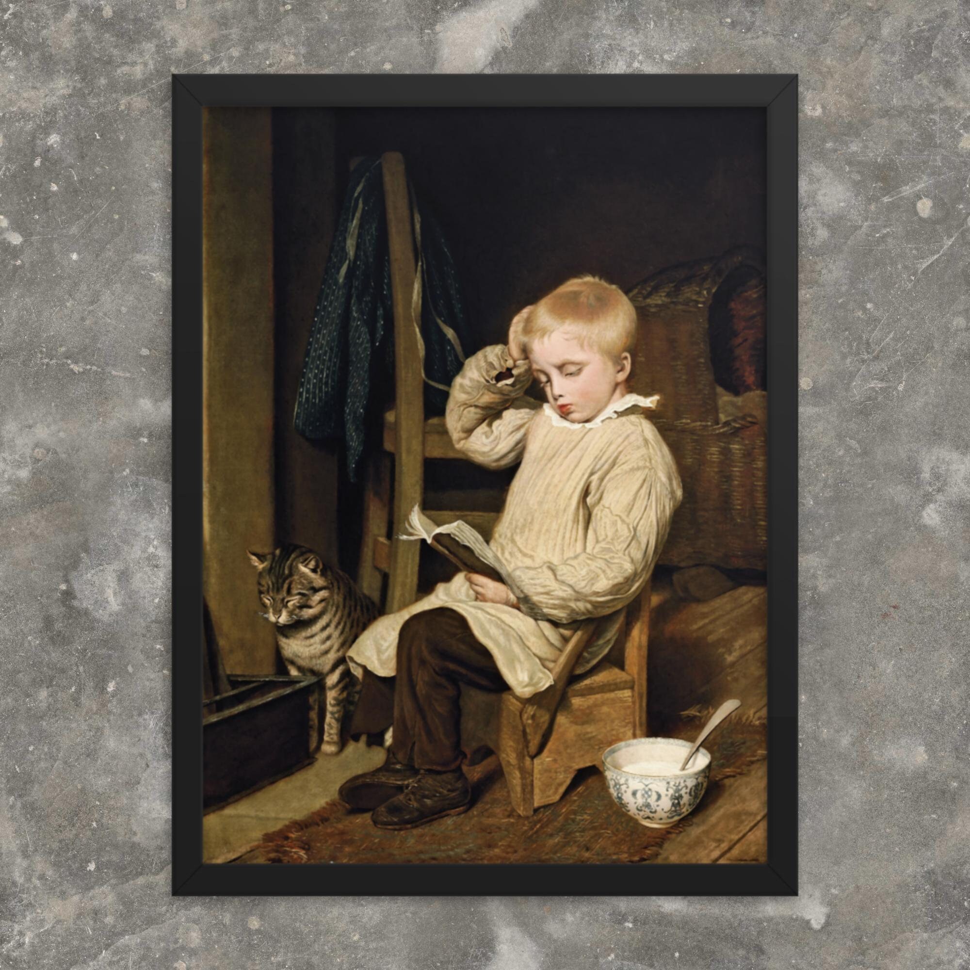 The Hard Word by Jacques-Laurent Agasse - Framed Jacques-Laurent Agasse Print - Framed Genre Art Print - Framed Realist Art Print