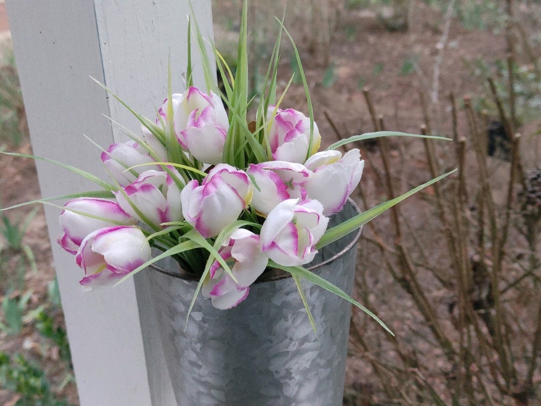 Tulips Silk Flower Bundle / Spring Flowers Etsy