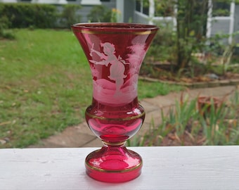 Mary Gregory Clear Glass Pitcher (DEB) Mary Gregory Clear Glass Pitcher (DEB)