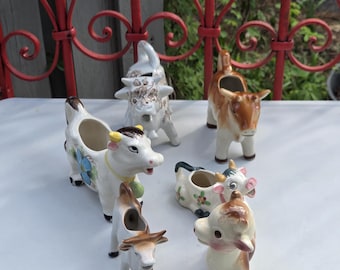 Vintage 1950s Cow Creamer Collection: Germany/Japan/England