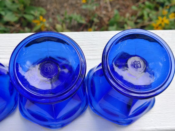 Cobalt Blue Ice Cream Parfait Dishes – Anchor Hocking Set of 4 - Etsy