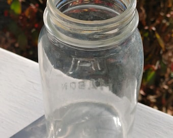 ATLAS MASON QUART Jar - Vintage Embossed G 14