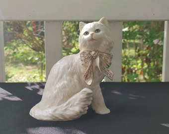 Lenox Porcelain Cat Figurine, Gold Butterfly, Eye to Eye - Etsy