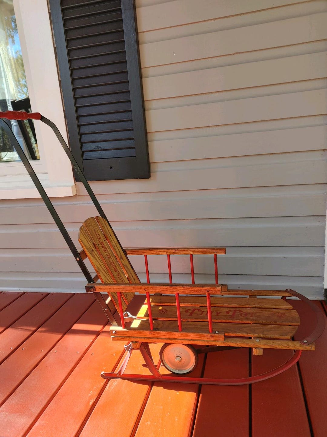 1920s Tiny Tot Sled Sleigh / Auto-wheel Coaster Co. / Circa 1920s ...