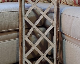 Farmhouse Window Wall Decor, French Country White, Handcrafted Wood