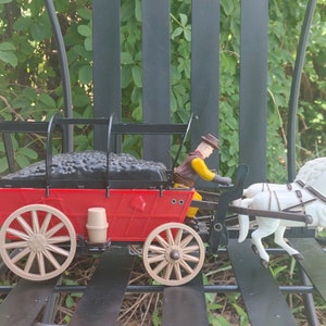 Gold Rush Pioneer Chuck Wagon Toy / Hong Kong / Plastic