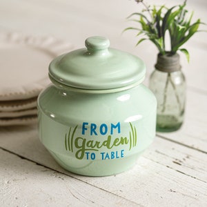 HERB STORAGE JAR - &quot;From Garden to Table&quot; Modern Farmhouse Decor