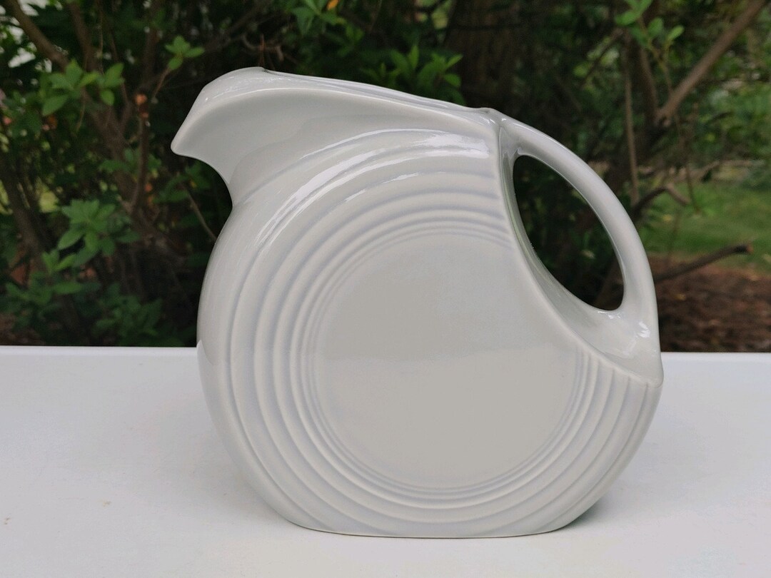 Fiesta Pearl Gray Juice Pitcher Made in U.S.A. Original Etsy