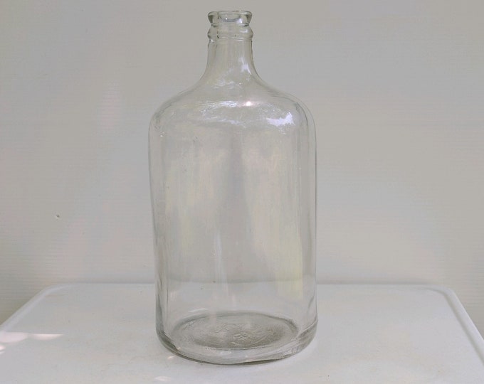 Large 2.5 Gallon Clear Glass Vintage Bottle Jug Etsy