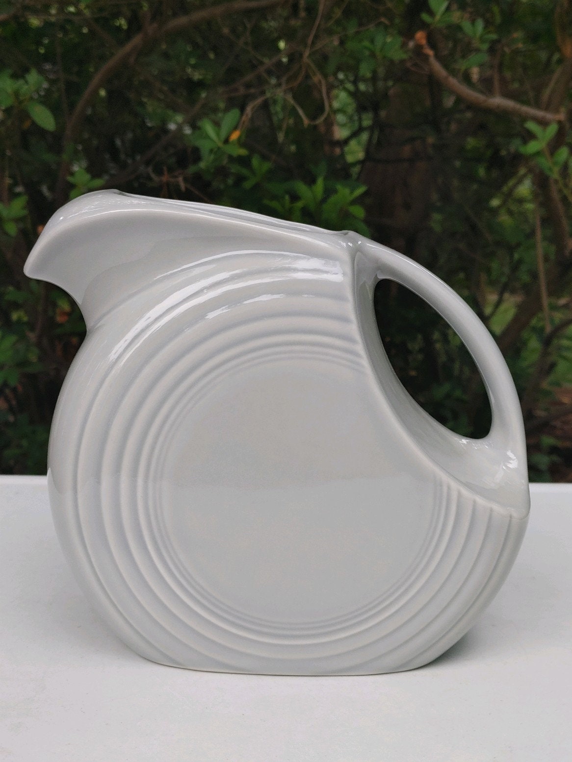 Fiesta Pearl Gray Juice Pitcher Made in U.S.A. Original Etsy