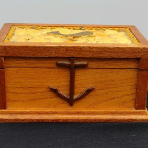 Nautical Theme Keepsake Box / Circa 1960&#39;s