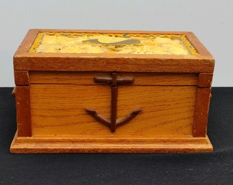 Nautical Theme Keepsake Box / Circa 1960's