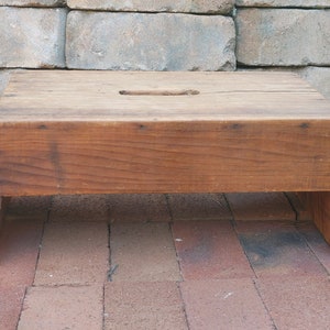 EARLY 1900s STOOL / Antique Step Stool Handmade Stool / Circa Early 1900's