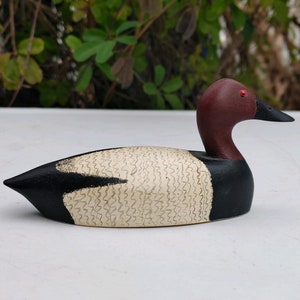 MINIATURES: Duck &quot;Canvasback&quot; Classic American Decoy Collection 1986 Joe Seme   American Artisan Tom Chambers