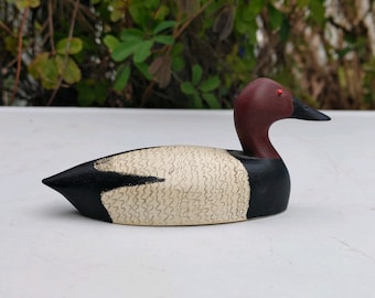 MINIATURES: Duck "Canvasback" Classic American Decoy Collection 1986 Joe Seme   American Artisan Tom Chambers