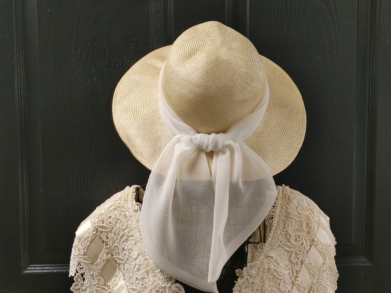 Cancun Cabana Black & Tan Straw Hat coco_diamond_top_reg__06957.  main image 4