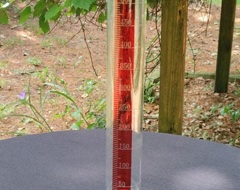 Vintage Pyrex Graduated Cylinder, Red Line, Corning NY