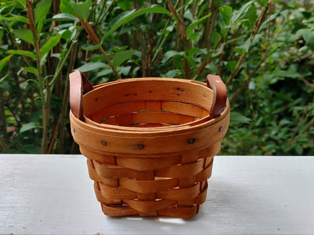 Longaberger Handwoven Maple Basket / Dresden Ohio USA Etsy