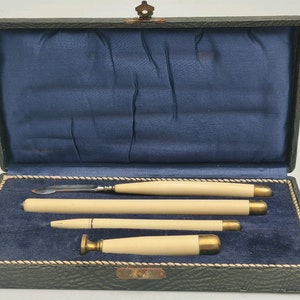GERMANY - Rare A. LANDERER HEILBRONN / Letter Set and Case / 1930&#39;s / Rare Find
