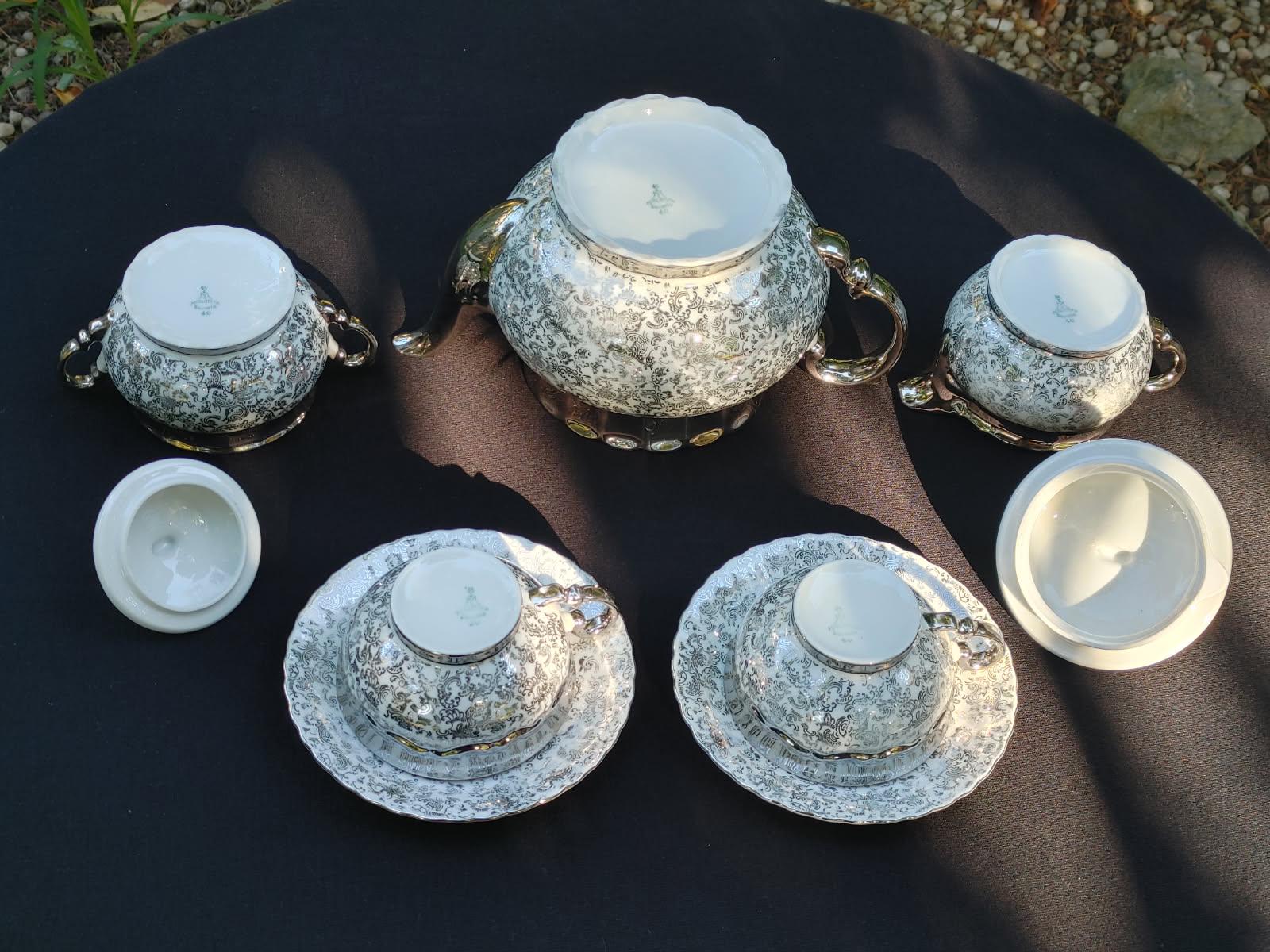 BAVARIA - RARE MITTERTEICH Tea Set / Embossed 40 and #3 BAVARIA - RARE MITTERTEICH Tea Set / Embossed 40 and #3