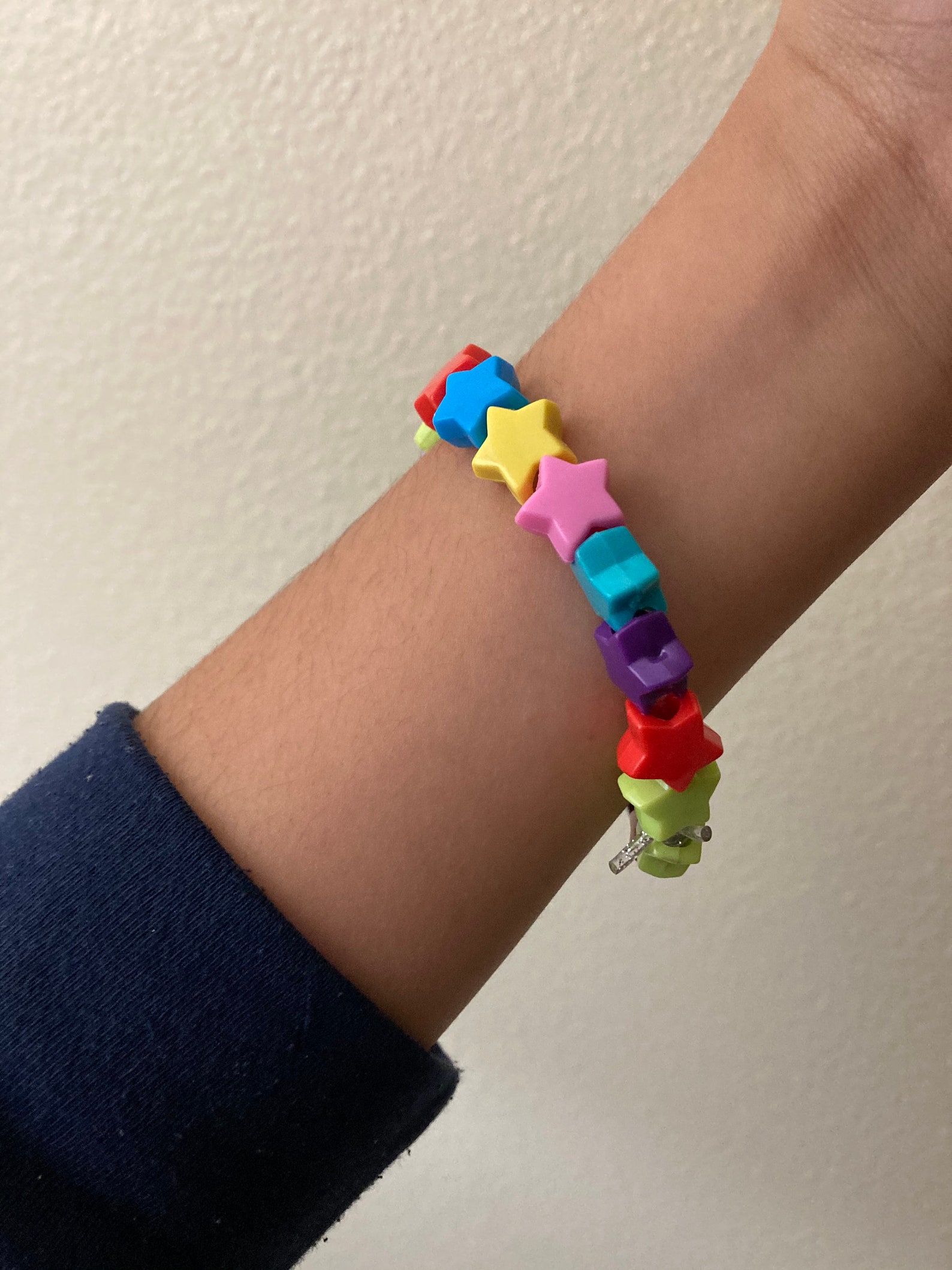 Kidcore/indie multicolored shaped beaded bracelet Etsy