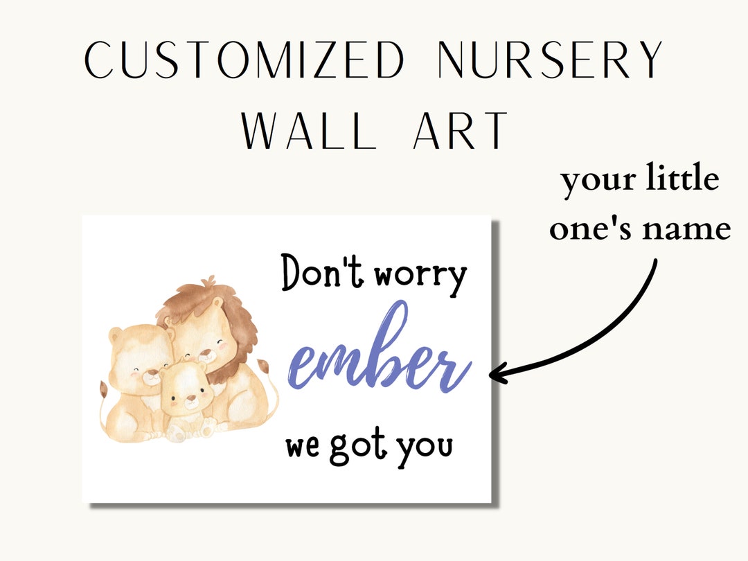Customized Name Nursery Decor Girl Nursery Decor Boy Personalized