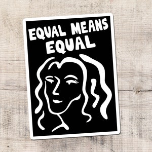 Adesivo di uguaglianza, diritti, femminista, adesivo in vinile, socialista, attivismo, sinistra, resistere, il mio corpo la mia scelta, uguaglianza