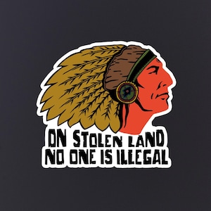 No One Is Illegal Sticker, Laptop Skin, Laptop Sticker, Links, Anti-Kapitalismus, Revolution, Einwander, Aktivismus