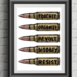Activism Print, Socialism, Resist,Anti Capitalist, Anarcho Punk, Anarchist, Poster, Prints, Leftist, Unite
