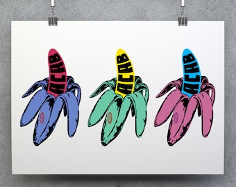 ACAB Banana Art Print, Leftist Resist Poster