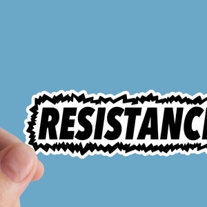 Adesivo di resistenza, sinistra, socialismo, adesivo in vinile, anarchico, resistere, BLM, libertà, resistenza, protesta