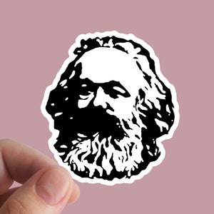 Adesivo marxismo, socialismo, adesivi in vinile, adesivi per laptop, Karl Marx, socialista, anti capitalismo, marxista