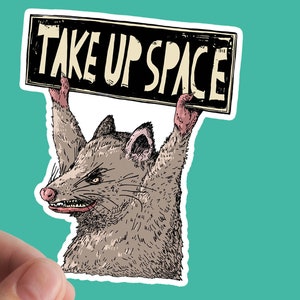 Take Up Space Sticker, No Fear, Vinyl Stickers, Speak, Laptop Stickers, Motivazionale, Ispirazione, Take Up Space