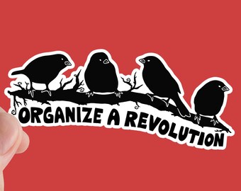 Organize A Revolution Sticker, Solidarity, Communist, Activist