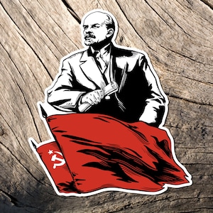 Lenin Sticker, Communisme, AntiCapitalism, Lenin, Socialist, Vinyl Stickers, Vinyl Sticker, Leftist, Marxist
